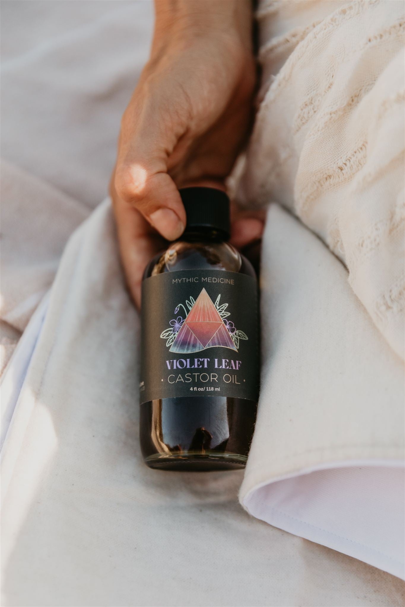 Violet Leaf Infused Castor Oil